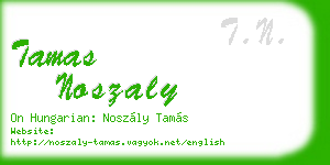 tamas noszaly business card